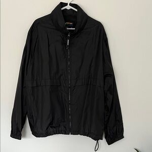 Eddie Bauer Black Windbreaker Jacket